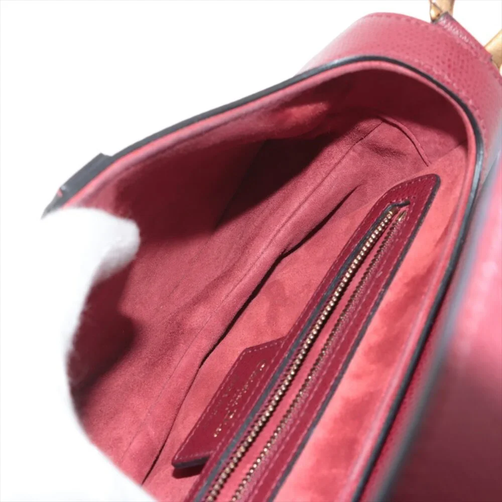 SOLD OUT ❌ Christian Dior Saddle Medium Bag Leather bag Red - Picture 7 of 10